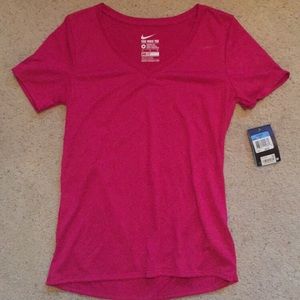 Fitted v neck workout shirt